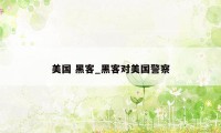 美国 黑客_黑客对美国警察