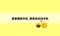 黑客跟踪手机_黑客技术找手机