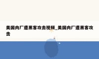 美国肉厂遭黑客攻击视频_美国肉厂遭黑客攻击
