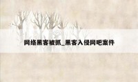 网络黑客被抓_黑客入侵网吧案件