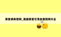 黑客病毒视频_美国黑客引发血案视频大全