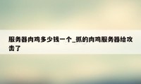 服务器肉鸡多少钱一个_抓的肉鸡服务器给攻击了