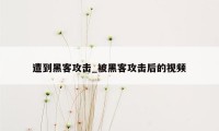 遭到黑客攻击_被黑客攻击后的视频