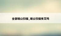 全部端口扫描_端口扫描有艾玛