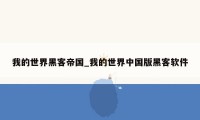 我的世界黑客帝国_我的世界中国版黑客软件