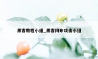 黑客教程小组_黑客阿布攻击小组