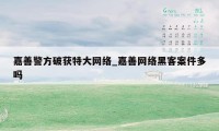 嘉善警方破获特大网络_嘉善网络黑客案件多吗