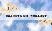 黑客小说女主角_网络十大黑客小说女主