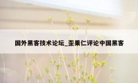 国外黑客技术论坛_歪果仁评论中国黑客