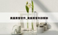 美国黑客软件_美国黑客年龄限制
